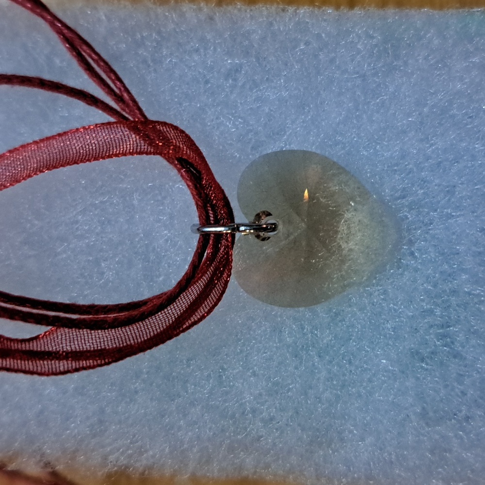 🔥CLEARANCE! Mocha Cafe Crystal Heart Necklace - Picture 6 of 6